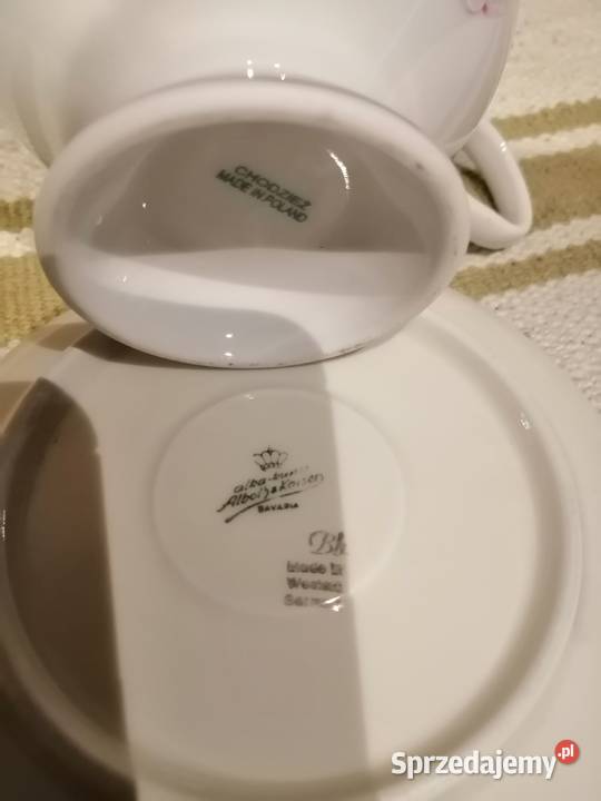 Filizanka porcelanowa ze spodkiem Chodziez Legnica