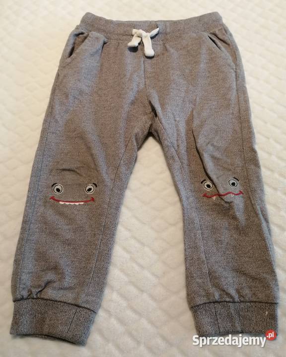 Spodnie dresowe buźki szare 98 Smyk Odzież Czeladź