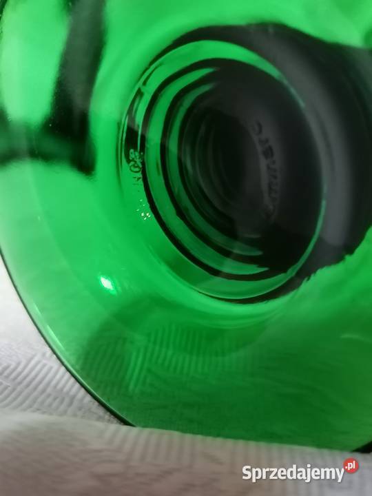 Kieliszki do wina na zielonej nóżce Luminarc śląskie Sosnowiec