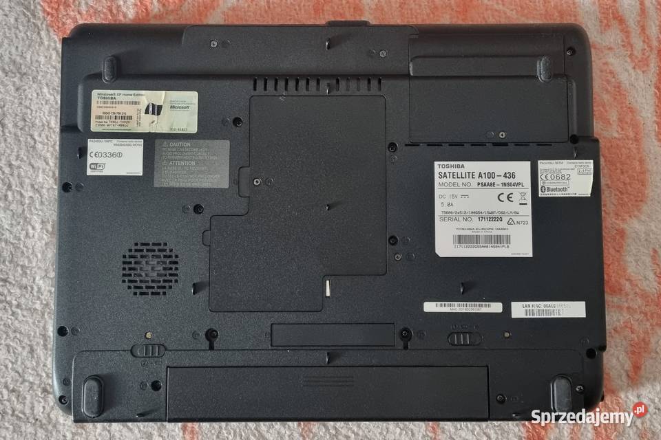 Notebook Toshiba Satellite A100436 model Elektronika sprzedam