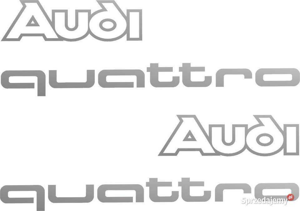 AUDI QUATTRO naklejki na samochód A4 A5 A6 A7 A8 małopolskie