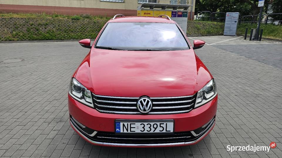 VW Passat B7 4Motion 20 Tdi Zadbany czerwony warmińsko-mazurskie Elbląg sprzedam