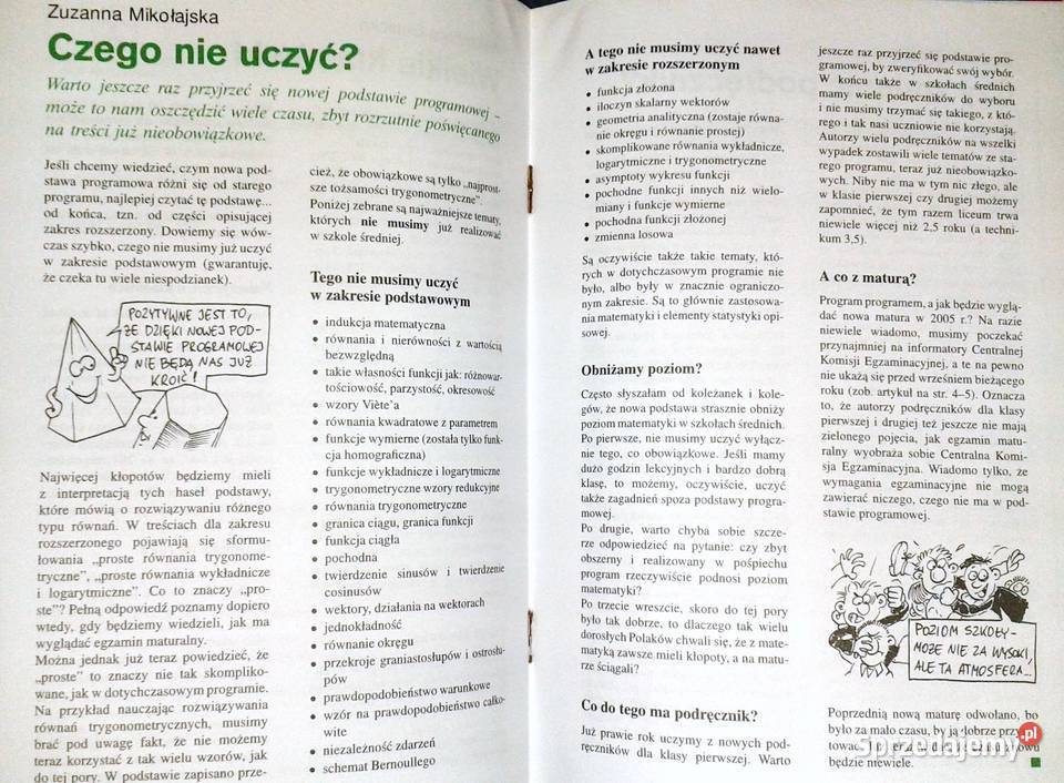 Matematyka w szkole 0506 2003 Red Marcin Braun Chełm