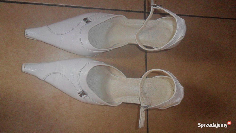 welon ślubny 65 buty ślubne biały