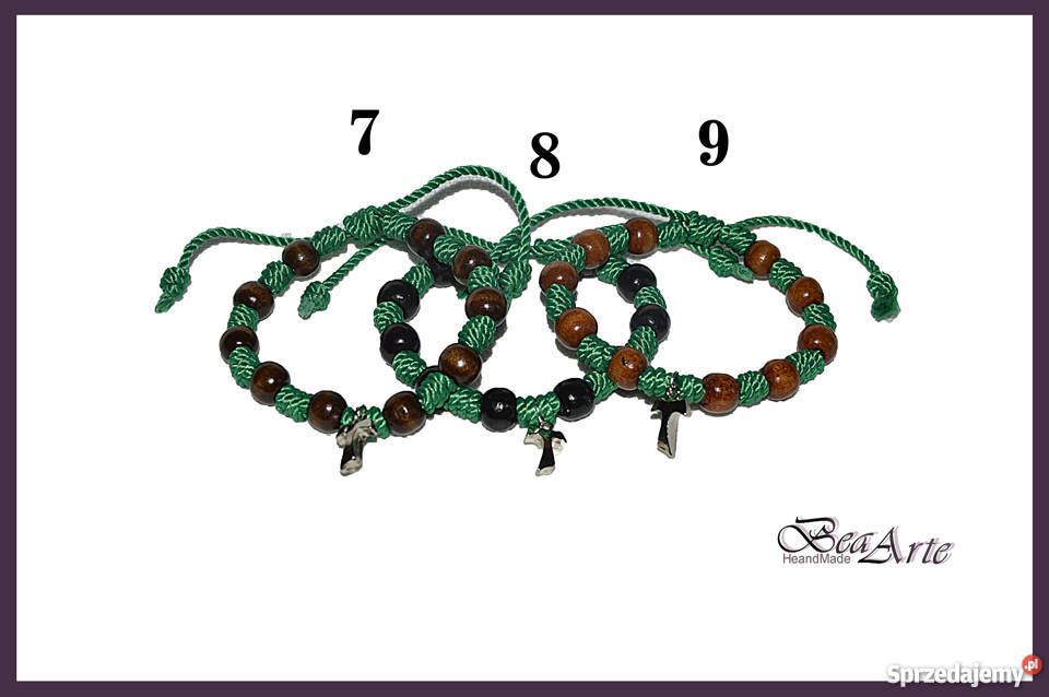 Różaniec dziesiątka bransoletka 12 kolorów Łysa Góra