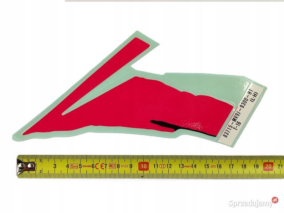 NAKLEJKA LEWY ZADUPEK HONDA CBR600F HURRICANE