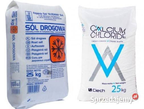 Akcja ZIMA sól drogowa chlorek wapnia chlorek Sól drogowa Warszawa