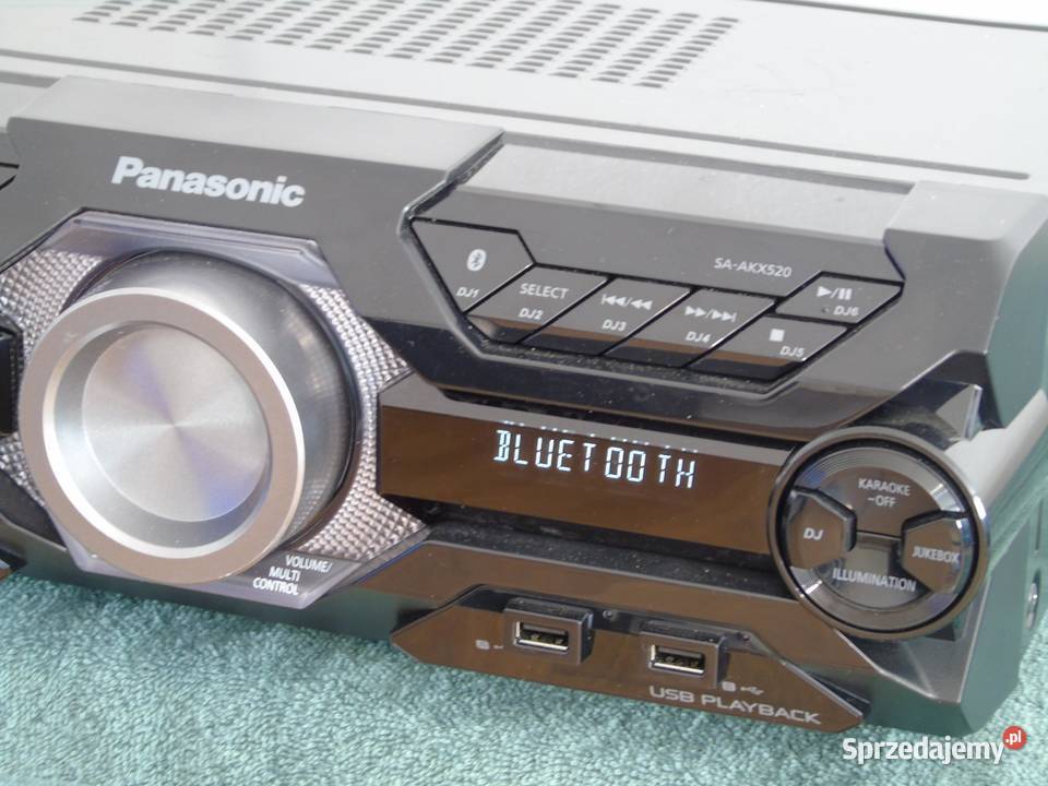 Wieża Panasonic SAAKX520 pilot radio RDS USB mp3 podkarpackie Jasło