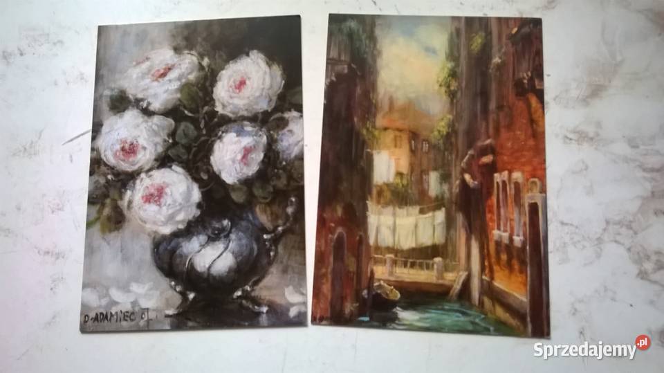widokówki pocztówki malarstwo Dorota Adamiec