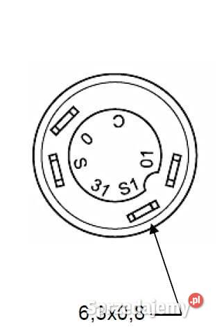 Przełącznik przyciskowy Quick okrągły żółty Kamionna