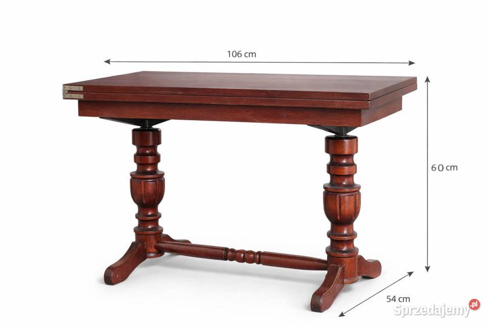 Sprzedam Ławostół drewniany mahoń rozkładany 65 106cm Stoliki kawowe i ławy