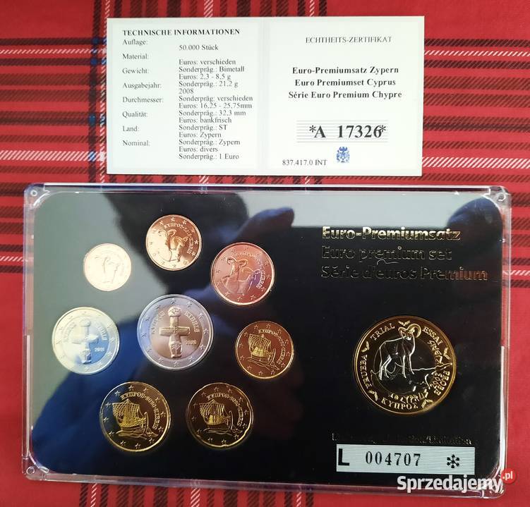 Zestaw Monet Euro Cypr I śląskie