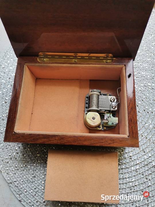 Stara szkatułka z pozytywką Art Deco małopolskie Kraków sprzedam