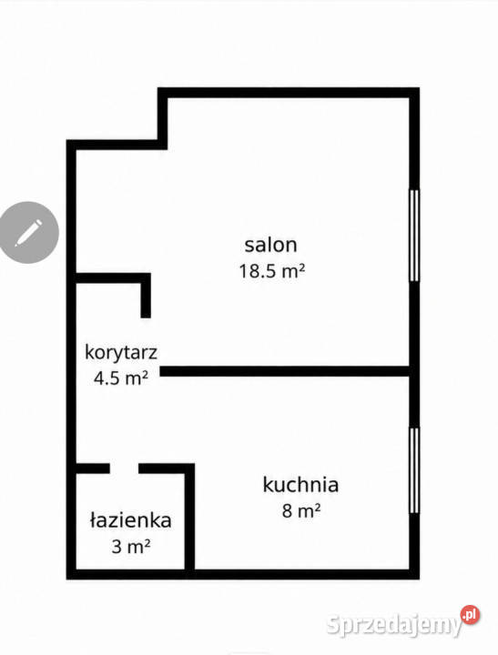 34 m z potencjałem na 2 pokoje ciche Koło Rok budowy 1958 mazowieckie Warszawa