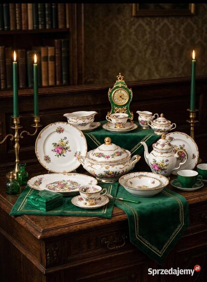 Serwis Obiadowy Kwiaty Retro 1243 Porcelana Serwisy Wałbrzych