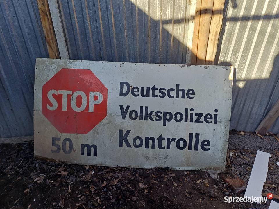 Wielka tablica informacyjna z granicy PRLDDR Lubań sprzedam