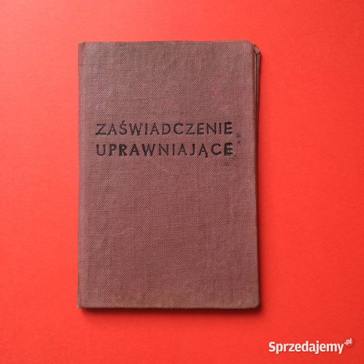 1426 Legitymacja Zaświadczenie Uprawniające Szczecin