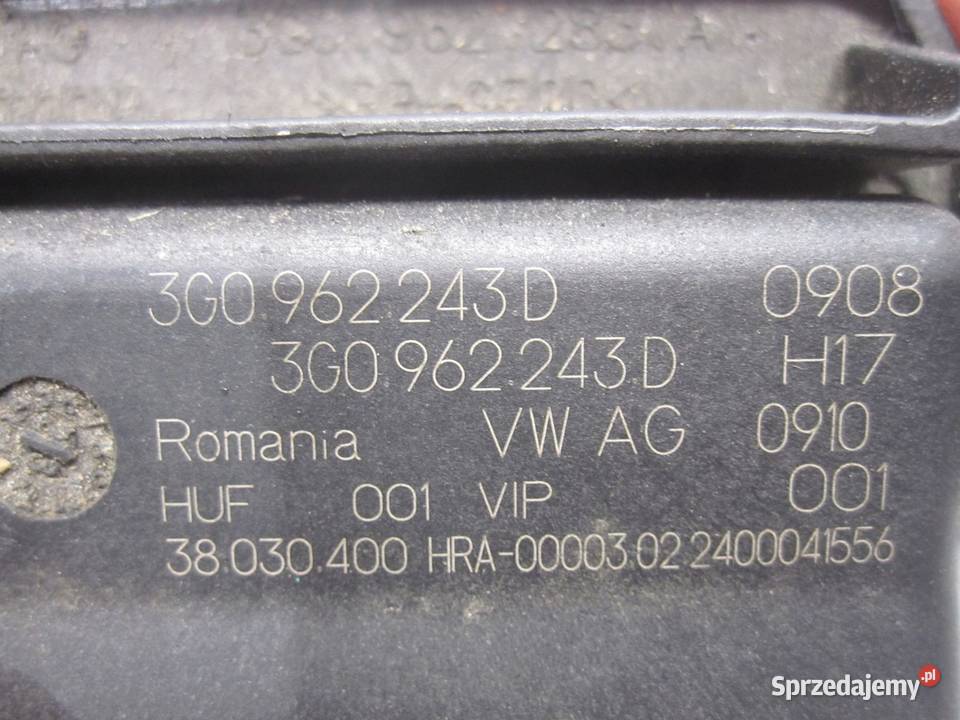 SKODA SCALA 24r moduł klapy bagażnika 3G0962243D osobowe