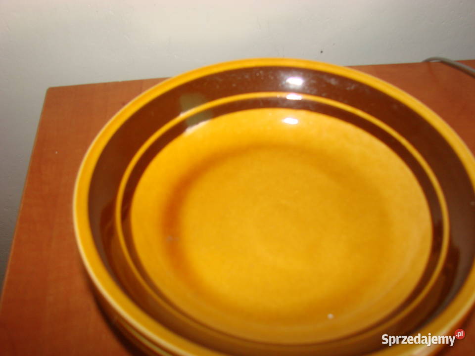 Royal Alma Staffordshire porcelitowe talerze Pruszcz Gdański