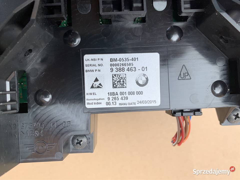Licznik zegary 9388463 mini cooper f55 f56 wyposażenie elektryczne Szczecin sprzedam