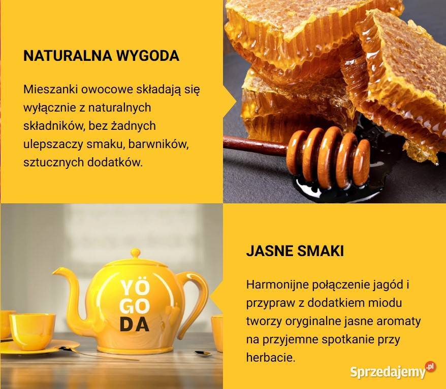 Herbata owocowa Yogoda Malina bez cukru Box 14