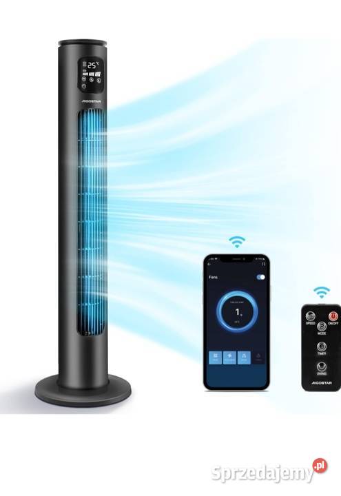 Wentylator kolumnowy z pilotem WiFi Bluetooth 50 Łódź