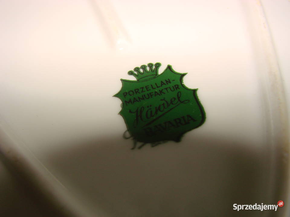 Bavaria porcelanowy talerz dekoracyjny Porcelana i szkło