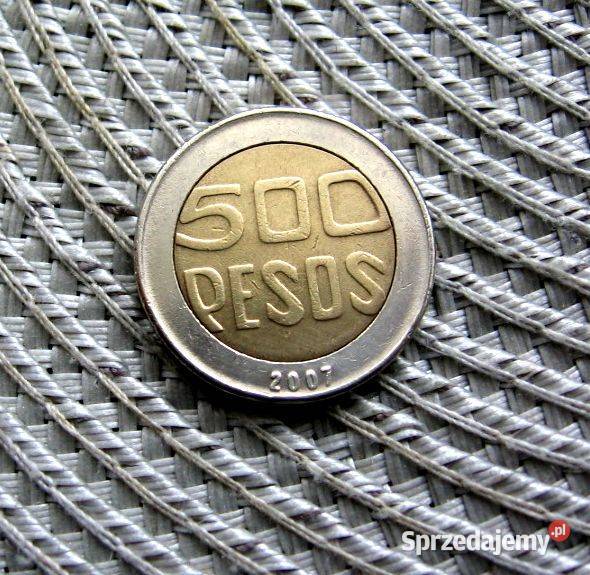 Kolumbia 200 Peso 2007r Numizmatyka