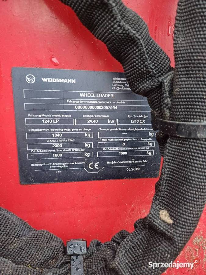 Weidemann 1240 LP 2019r Płonne