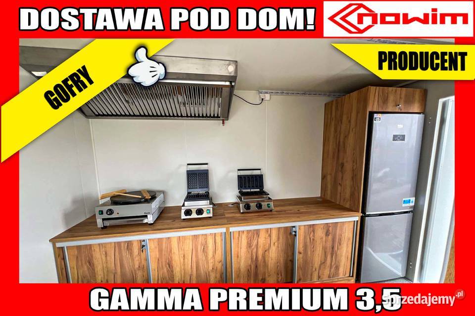 Przyczepa gastronomiczna do gofrów naleśników 35 Kotlin
