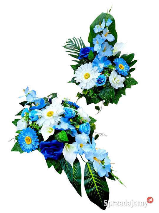 Stroik na cmentarz wiązanka na grób kompozycja wielokolorowy Konin