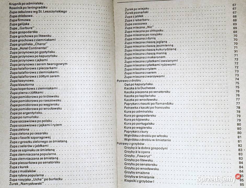 Kuchnia turystyczna 888 potraw Henryk Dębski lubelskie Chełm