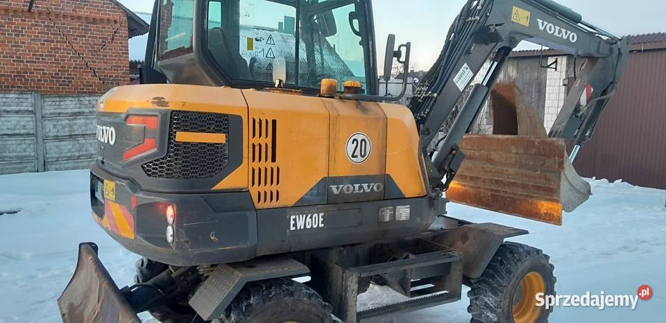koparka kołowa volvo ew60e 2016r Maszyny budowlane lubelskie Janów Lubelski