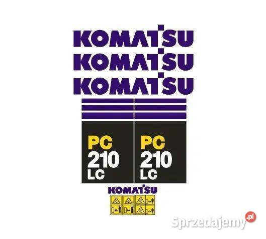 Naklejki oklejenie KOMATSU PC210LC Zamiennik Janików sprzedam