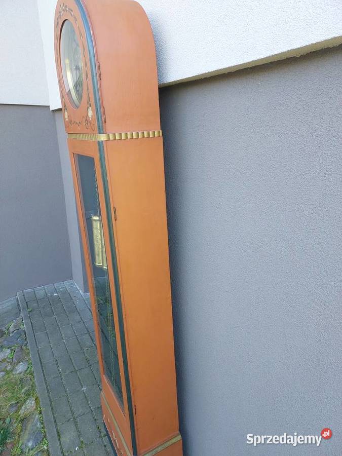 111 Stary zegar podłogowy baba ludowy styl Antyki Tczew sprzedam