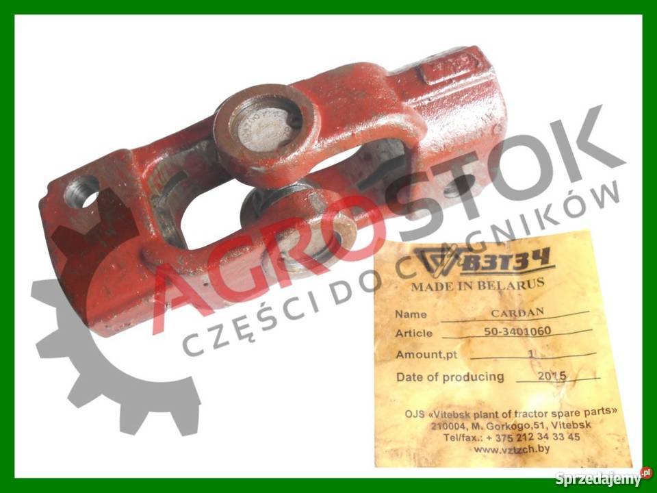 Kardan przegub krzyżak korpus układu