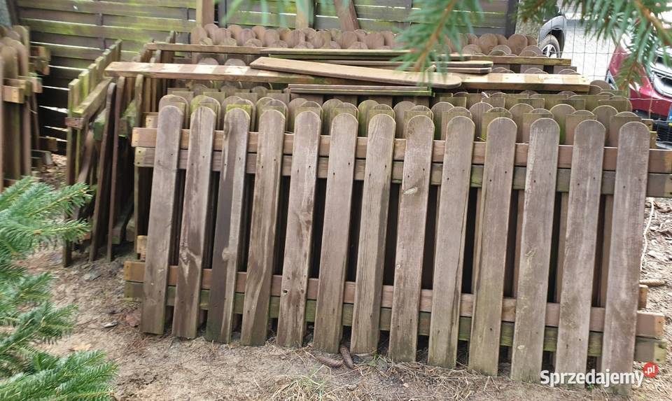 Sprzedam płotek Drewniany kotwy belki furtka wielkopolskie