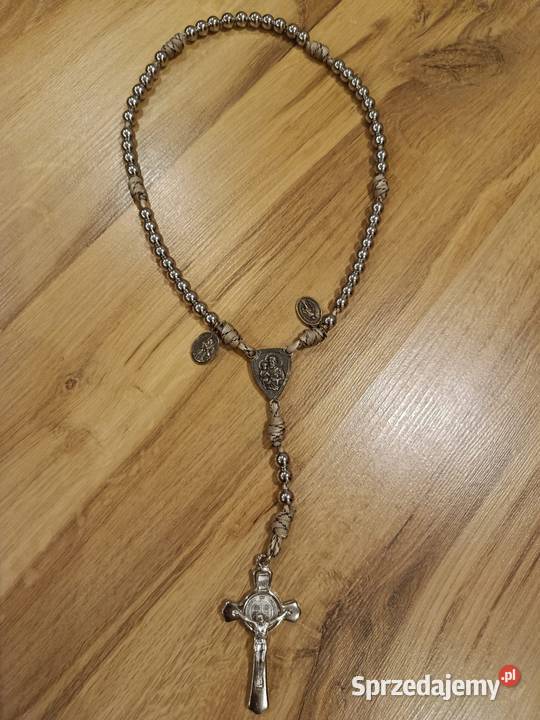 Różaniec Paracord linka kolory stal nierdzewna Jasło