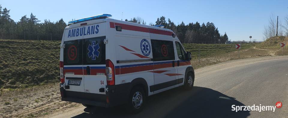 Anbulans peugeot Boxer 30 hdi przejscie Salon PL 3000cm3 Peugeot Biskupiec