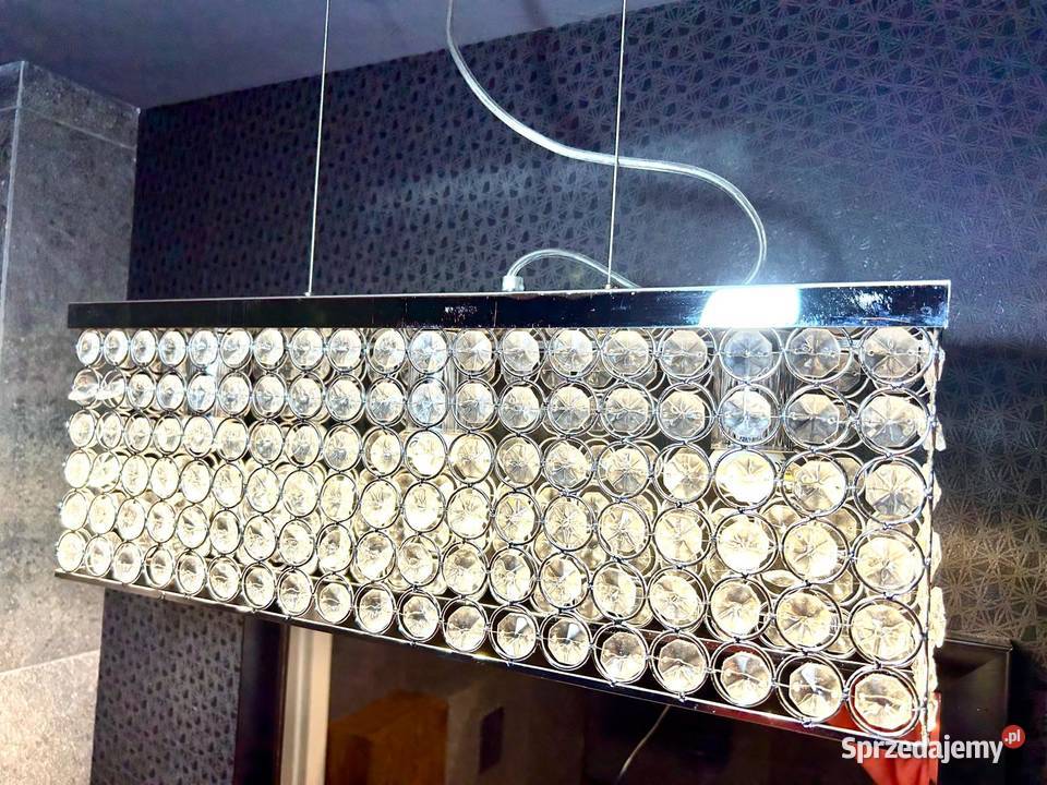 Lampa kryształowy żyrandol diament 3 w stylu Warszawa
