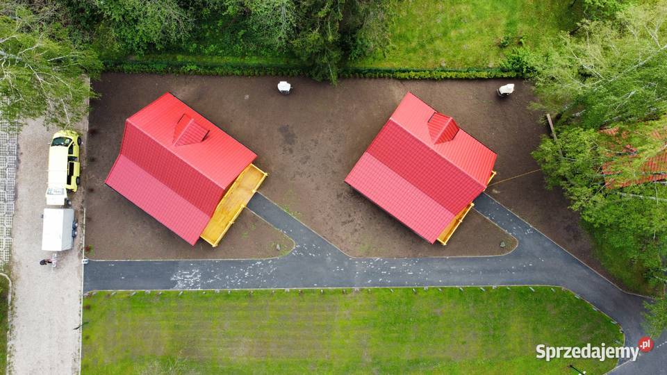 DREWNIANY DOMEK LETNISKOWY ALICJA II 62 35 M2 Ogród warmińsko-mazurskie Mrągowo sprzedam