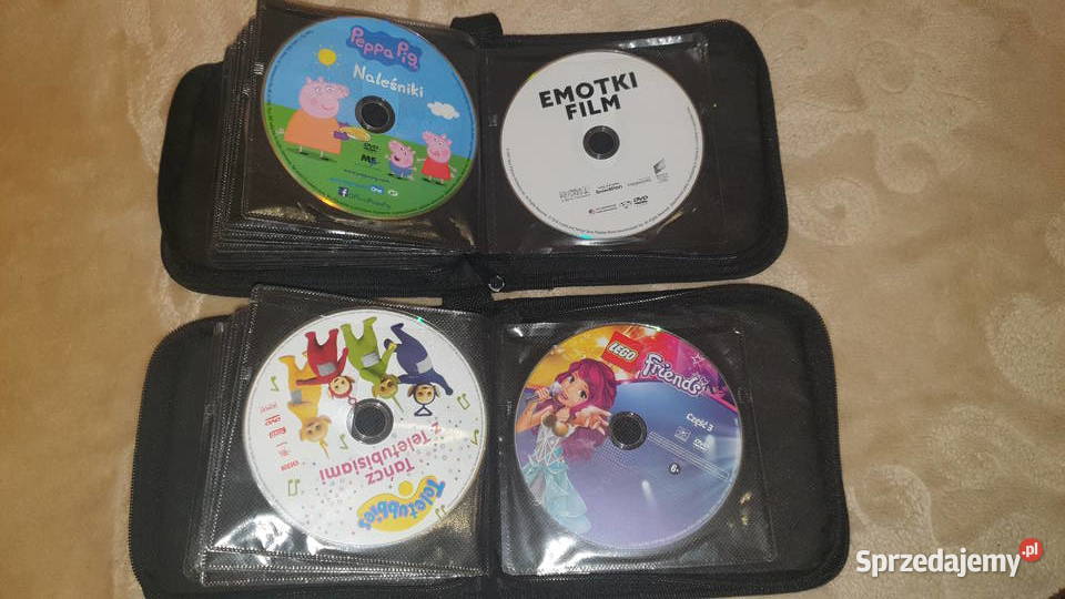 60 sztuk płyt DVD dzieci oryginalne dwa etui Warszawa