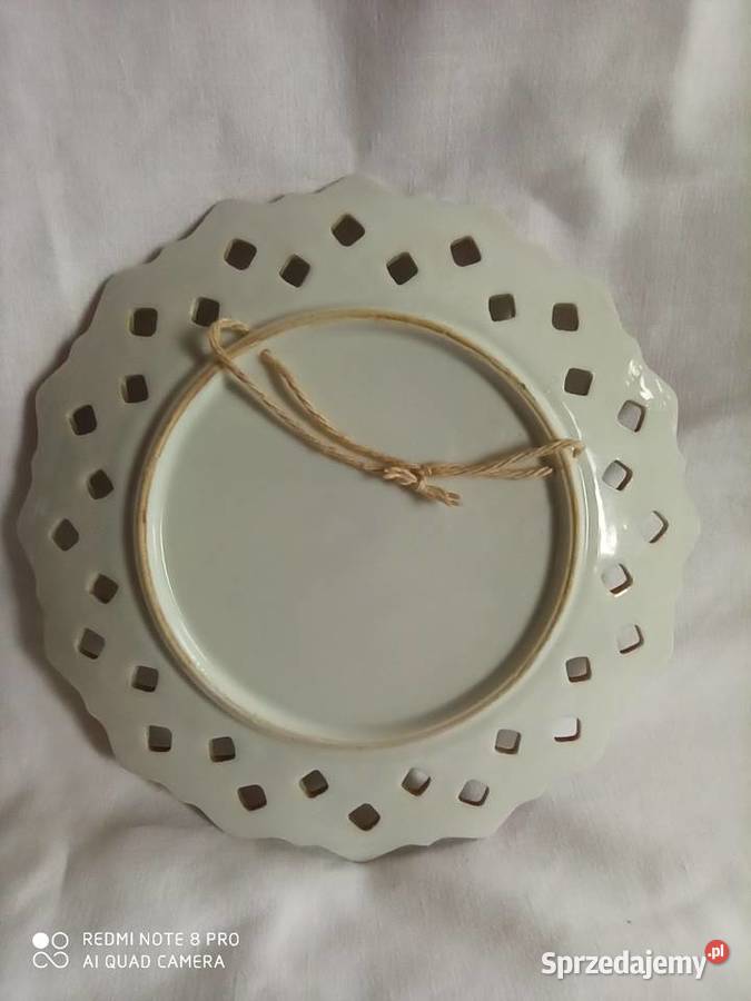 Talerzyk z owocami Ażury reliefy można powiesić pomorskie Gdańsk