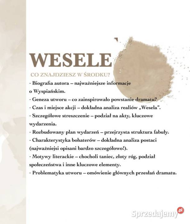 Notatki do matury z języka polskiego Warszawa