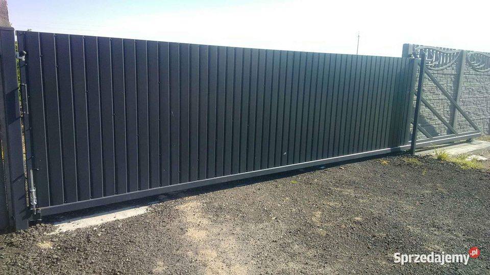 Bramy przesuwne różne długości i wzory metal Wągrowiec