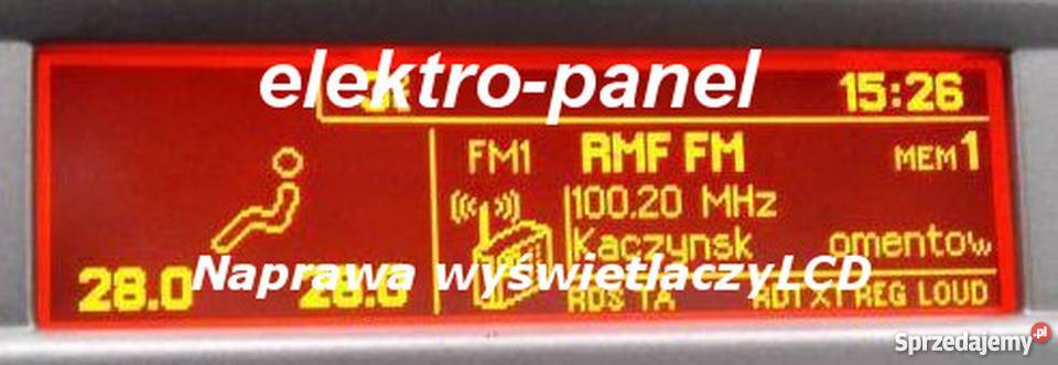 NAPRAWA WYŚWIETLACZ CITROEN C5 C8 PEUGEOT 307 Marki