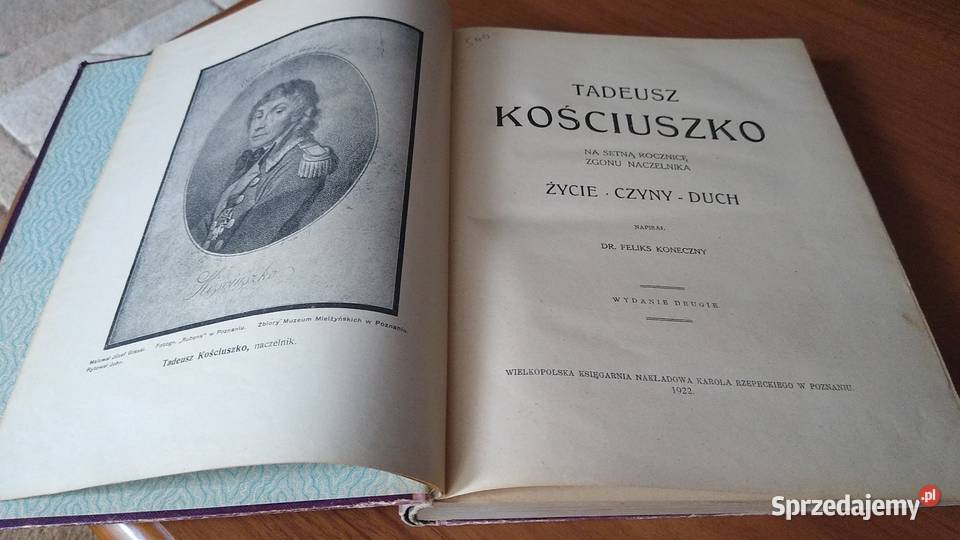 Tadeusz Kościuszko na setną rocznicę zgonu życie Gdańsk