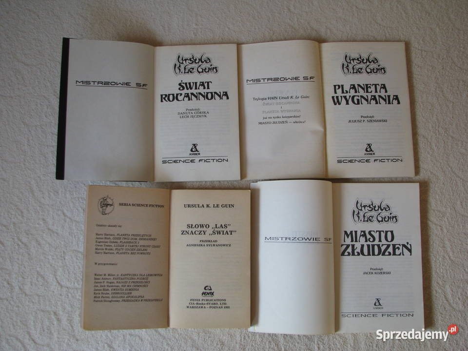 Ursula K Le Guin cykl Ekumena 4 tomy Wydanie I