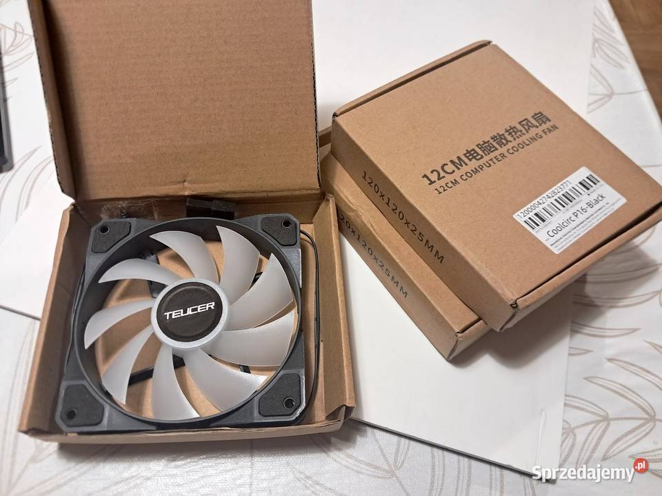 Dwa wentylatory 12 z podświetleniem LED Kraków