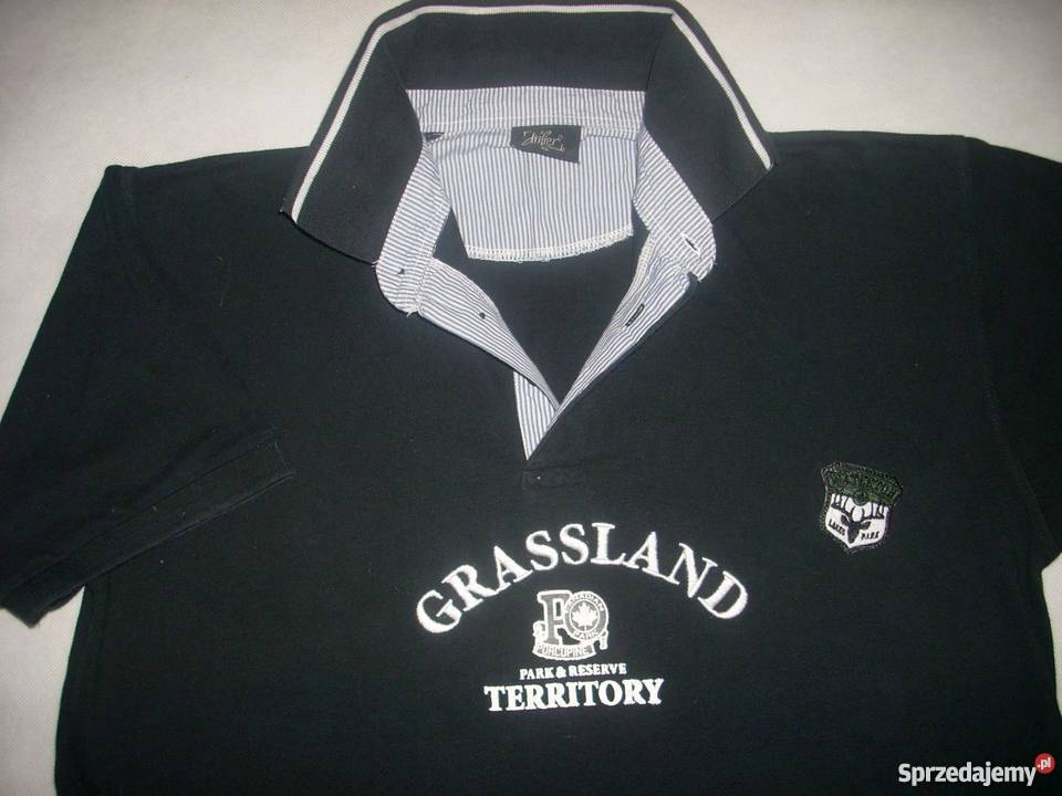 Drifter Czarna koszulka polo Nadruk Naszywka L Nowy Sącz